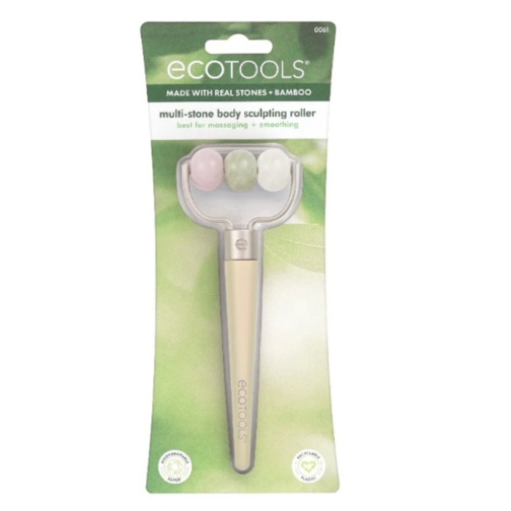 Eco Tools Multi-Stone Body Face Sculpting Roller Real Stones & Bamboo Skin Care